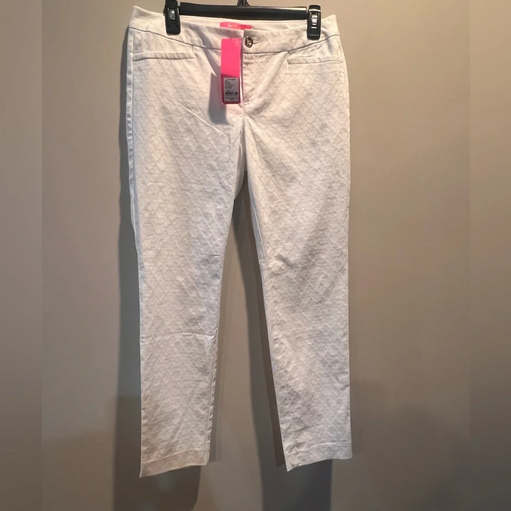 Lilly Pulitzer | 4.4Stars | 29" Kelly Textured Ankle Length Skinny Pant |$138.00 - Picture 2 of 6